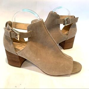 Nine West Tan Suede Shoe Bootie -Gerdie